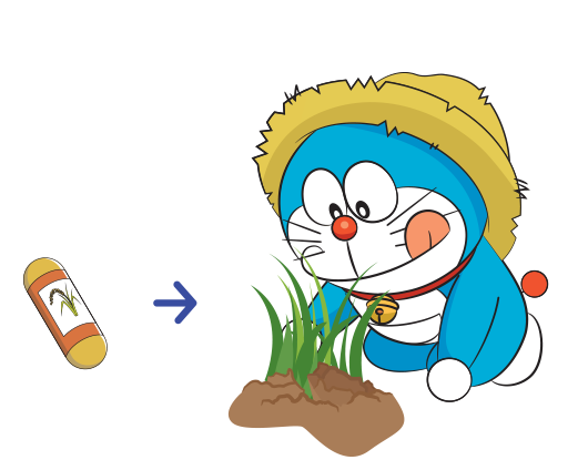 Doraemon cápsula de cultivos